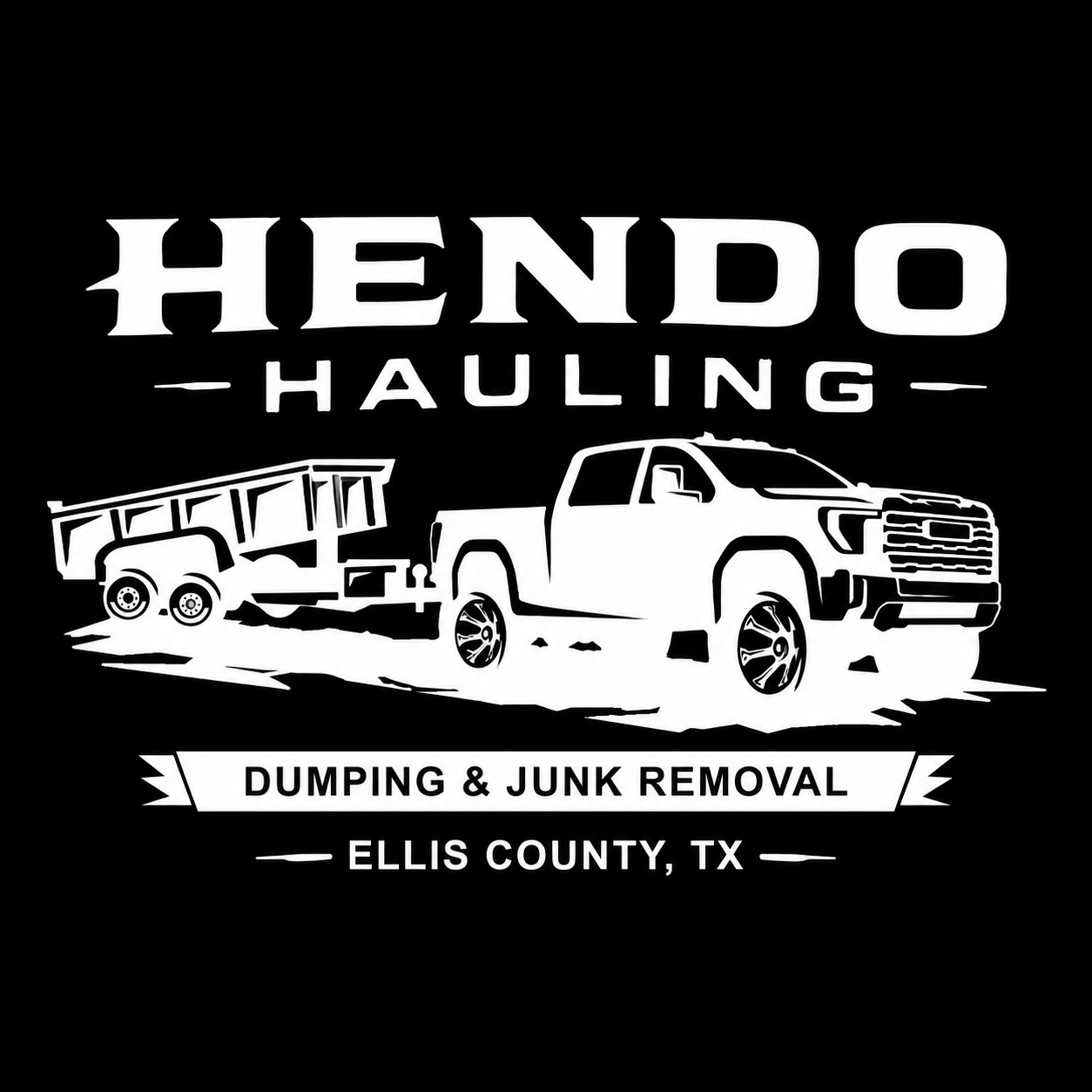 Hendo Hauling dumping and junk removal logo